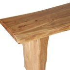 Console en acacia massif bord naturel 180cm