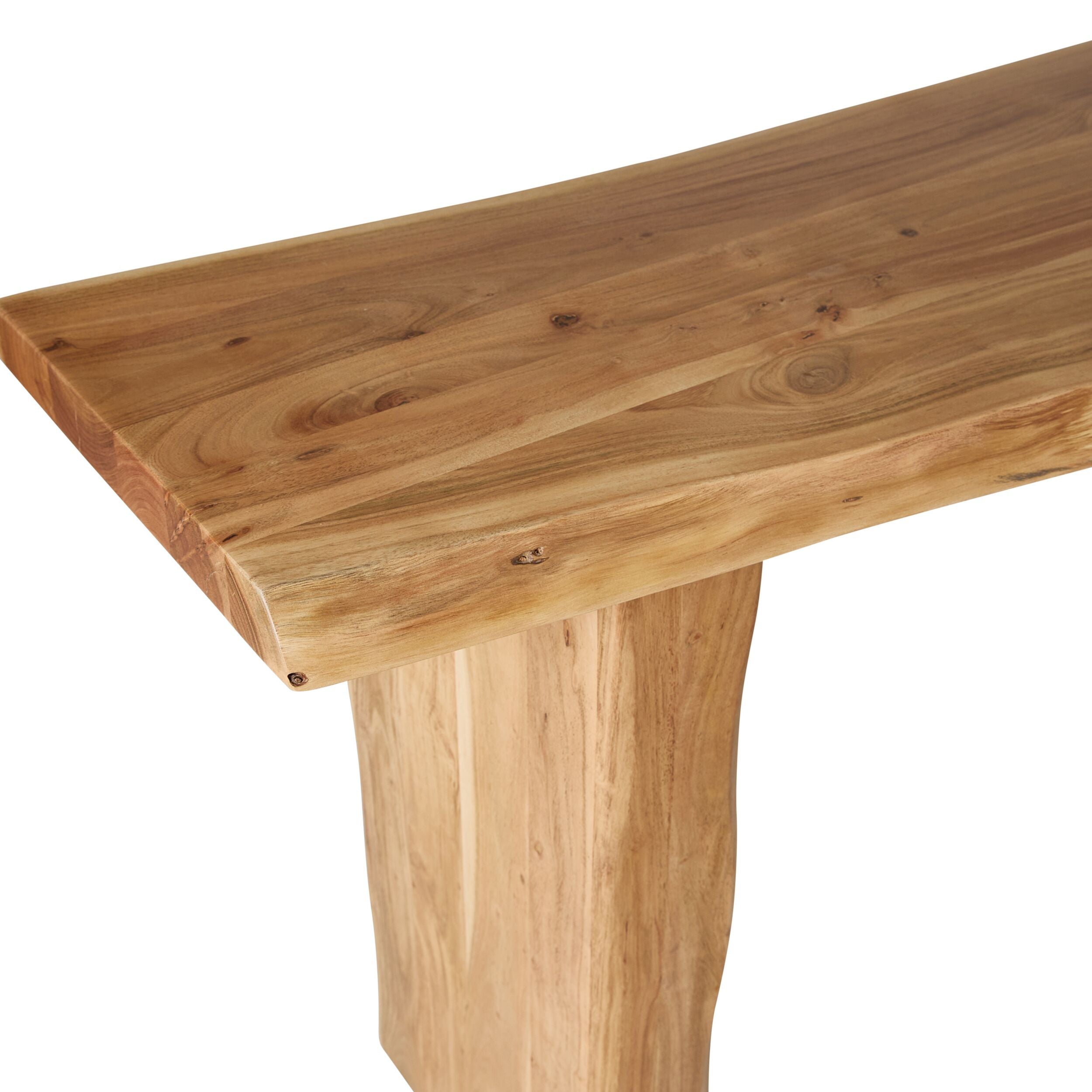 Live Edge Solid Acacia Console Table 180cm