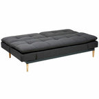 Canapé-lit convertible en tissu gris anthracite