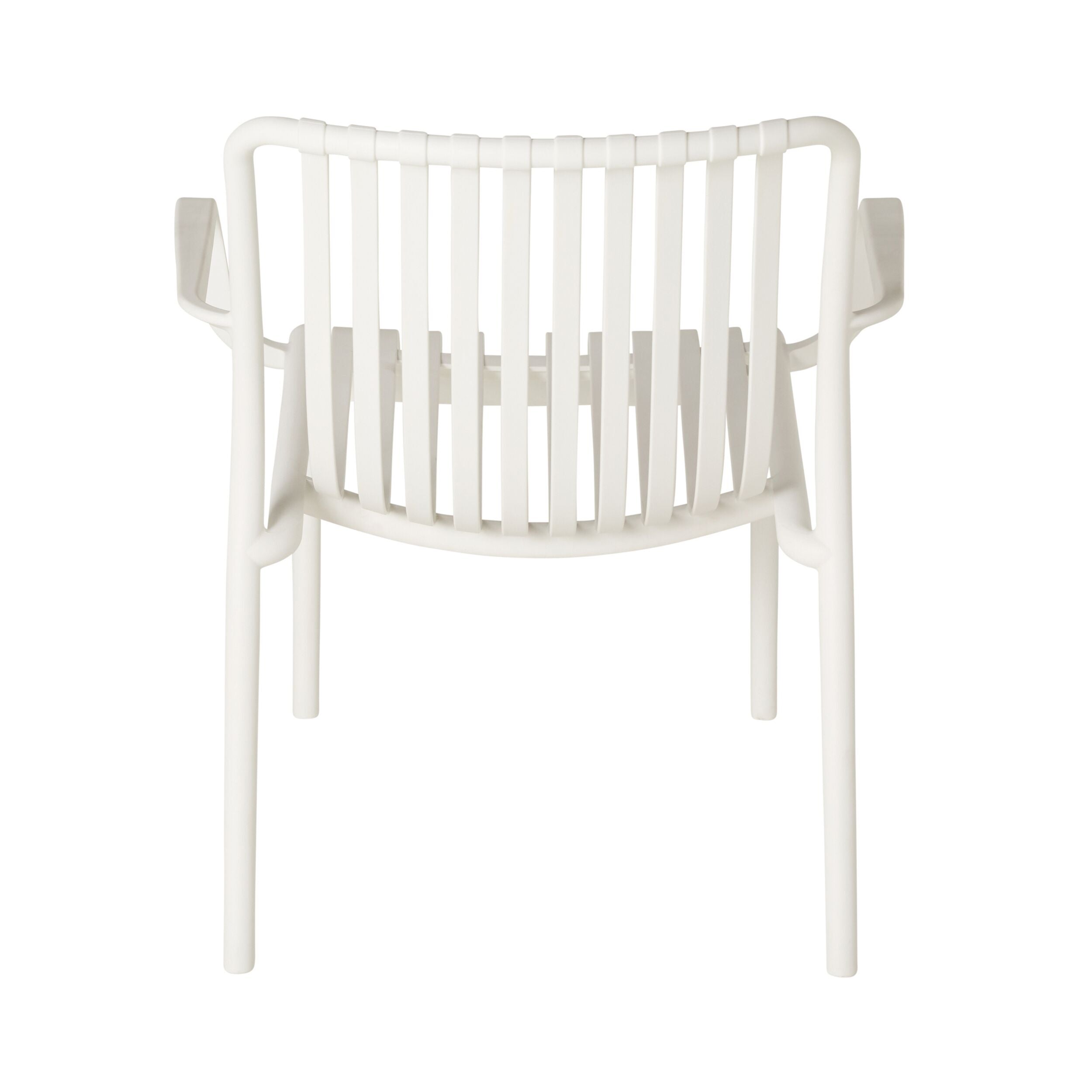 UV Stabilised Plastic Outdoor Chair White