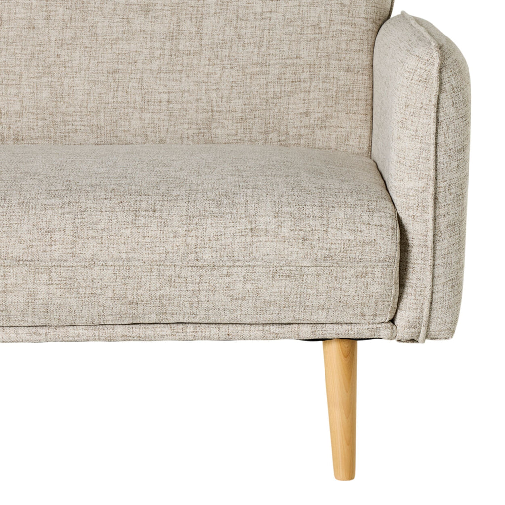 Click-Clack Sofa Bed Champagne Textured Weave