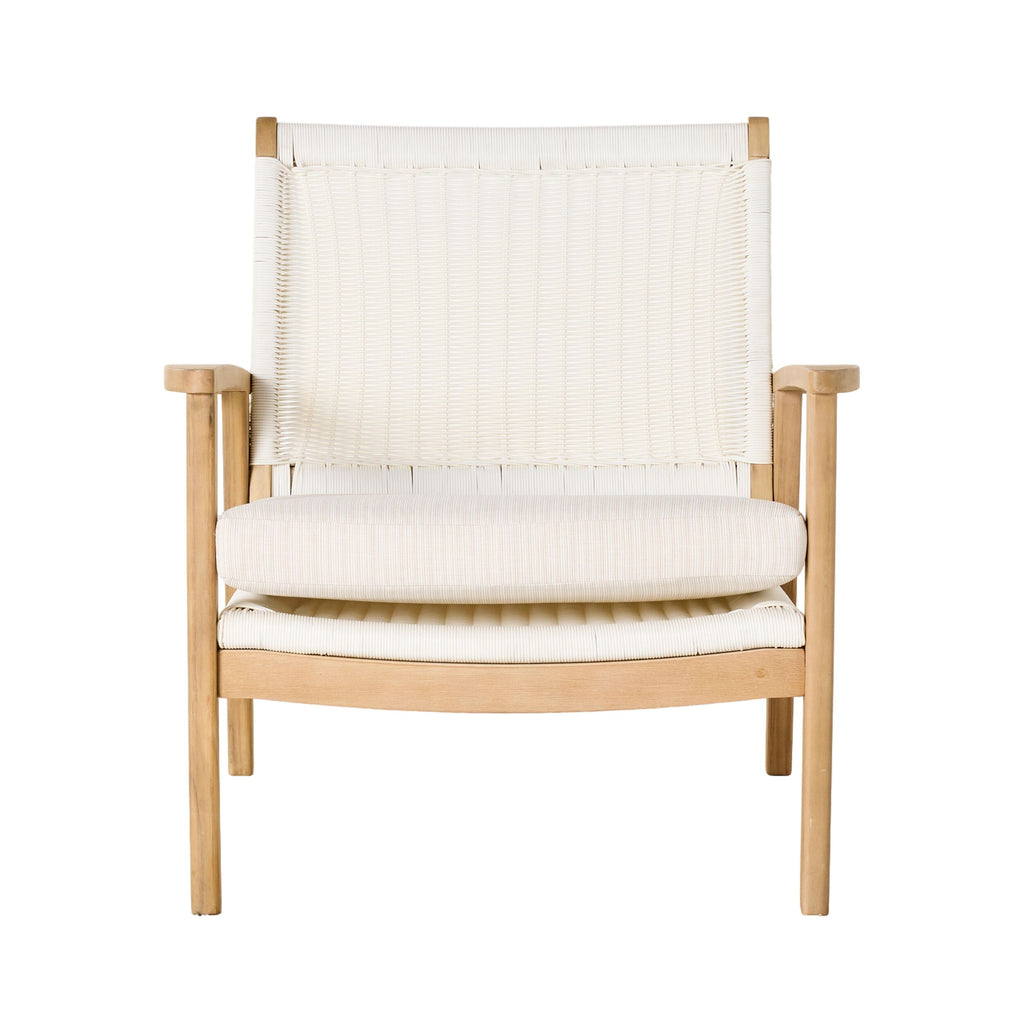 Wicker Outdoor Occasional Chair White