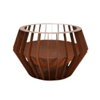 Foyer Corten Bol Profond 80x80cm