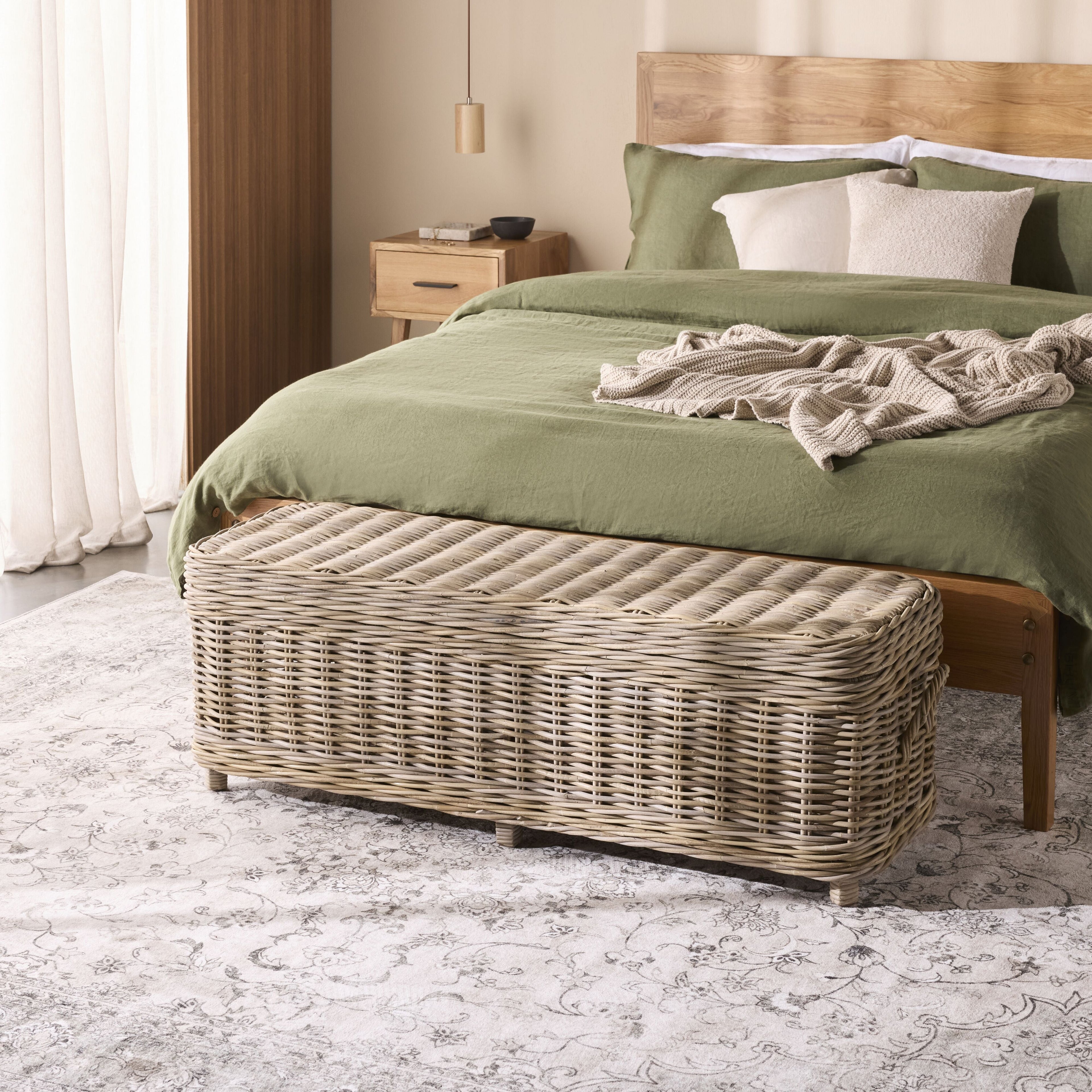 Kubu Rattan Storage Trunk Natural 135cm