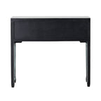 Console de style chinois, 2 portes, 6 tiroirs, gris tourterelle