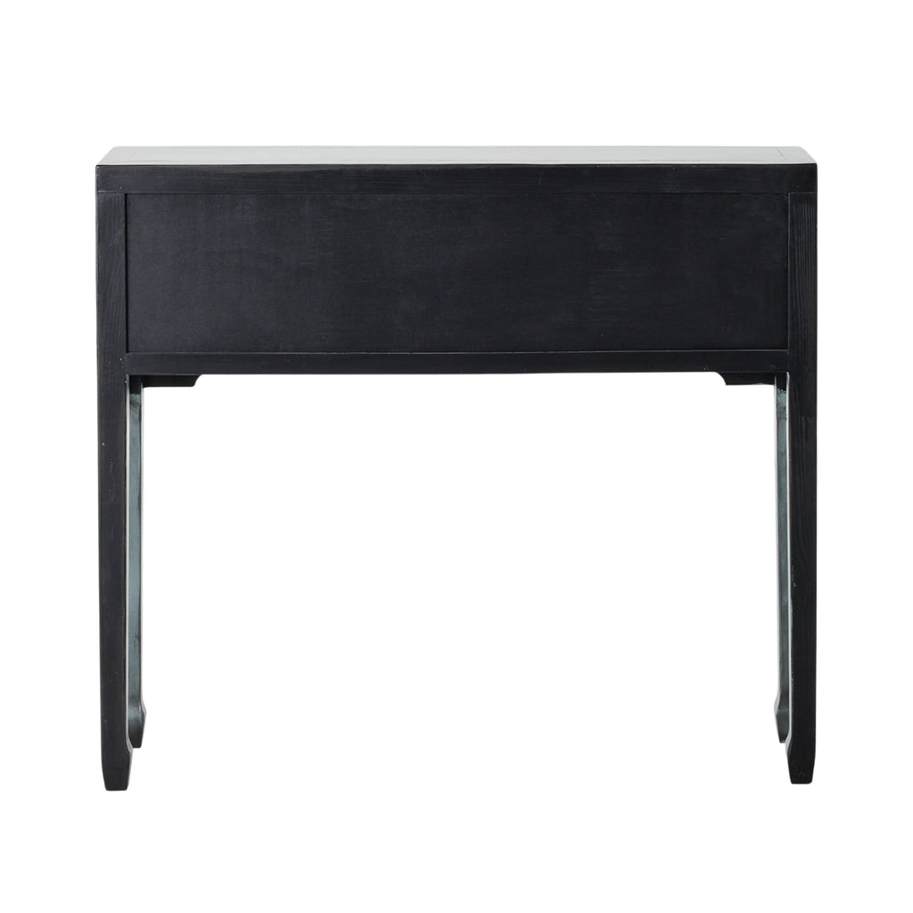 Chinese-Style Console 2 Door 6 Drawer Dove Grey