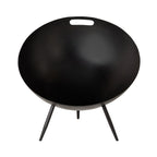 Foyer trépied en fer noir mat 80cm portable