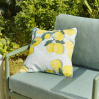 Coussin d'extérieur réversible Limone Tile 45x45cm