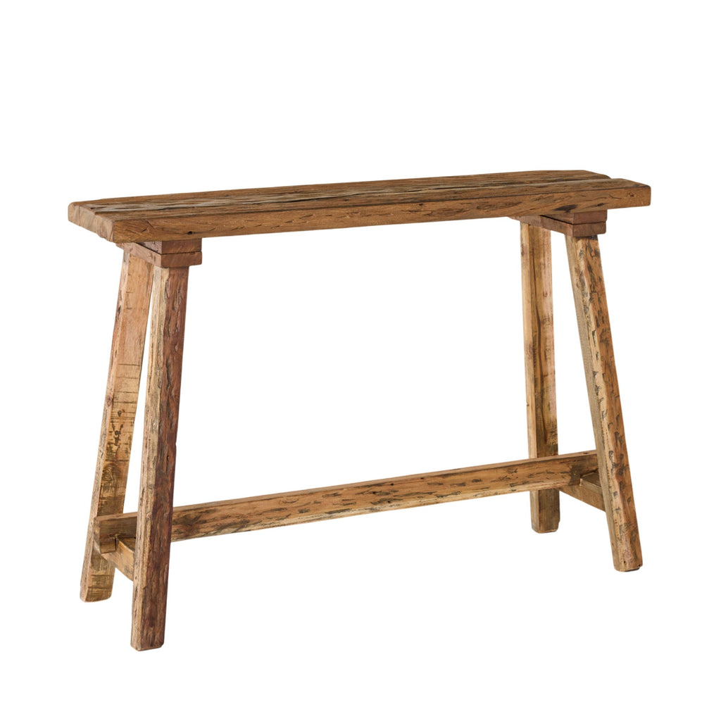 Recycled Mixed Wood Console Table 120cm