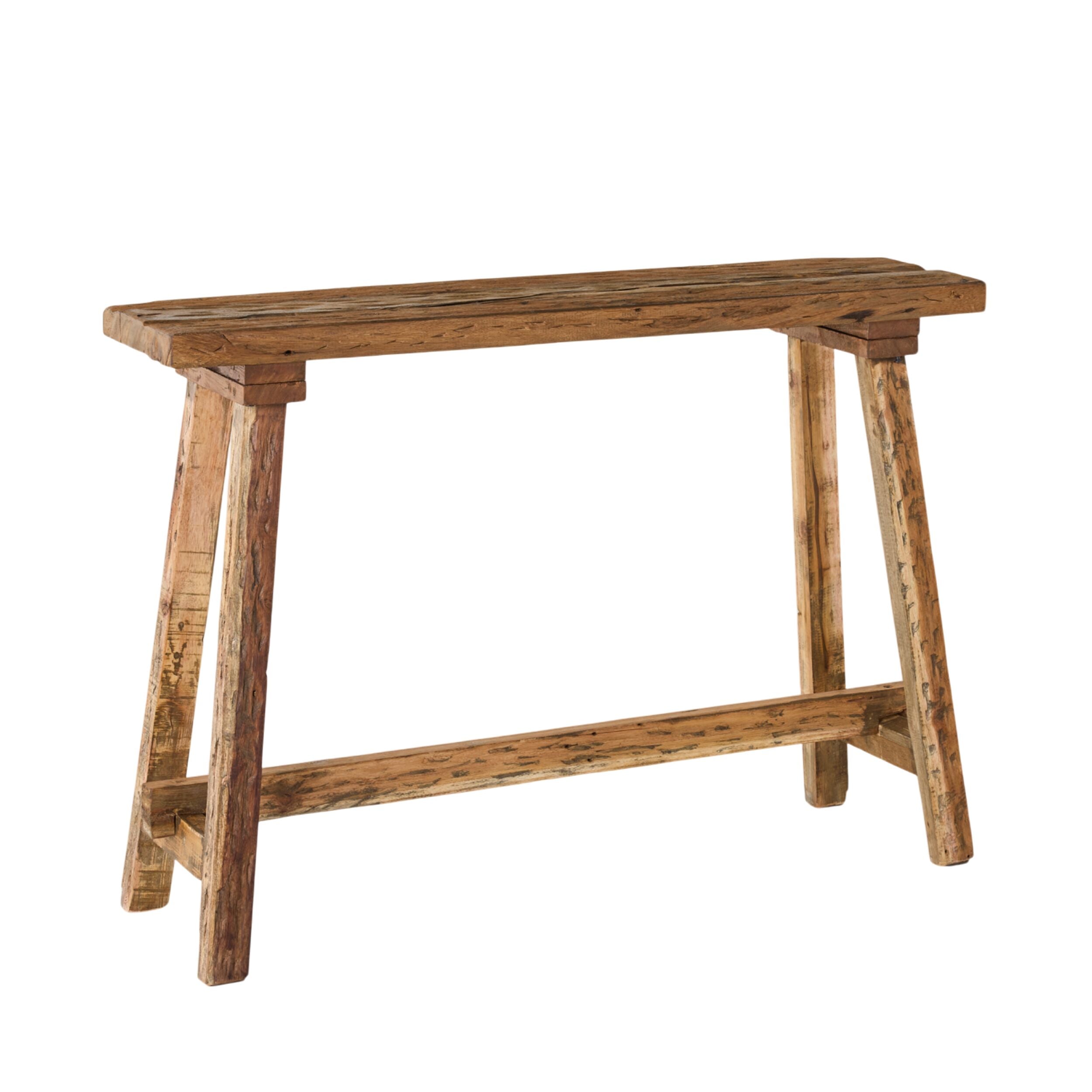 Recycled Mixed Wood Console Table 120cm